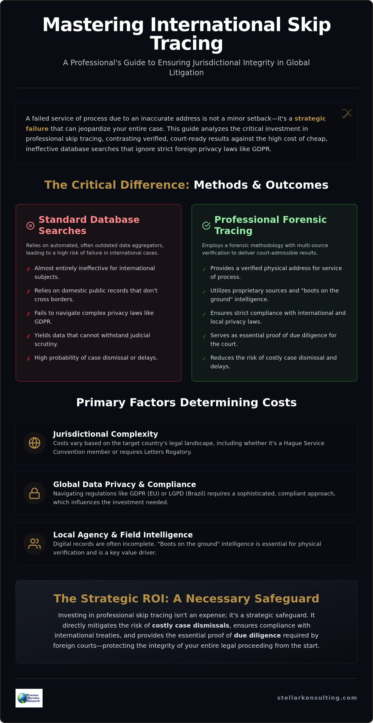 International Skip Tracing Costs: Legal Strategic Guide